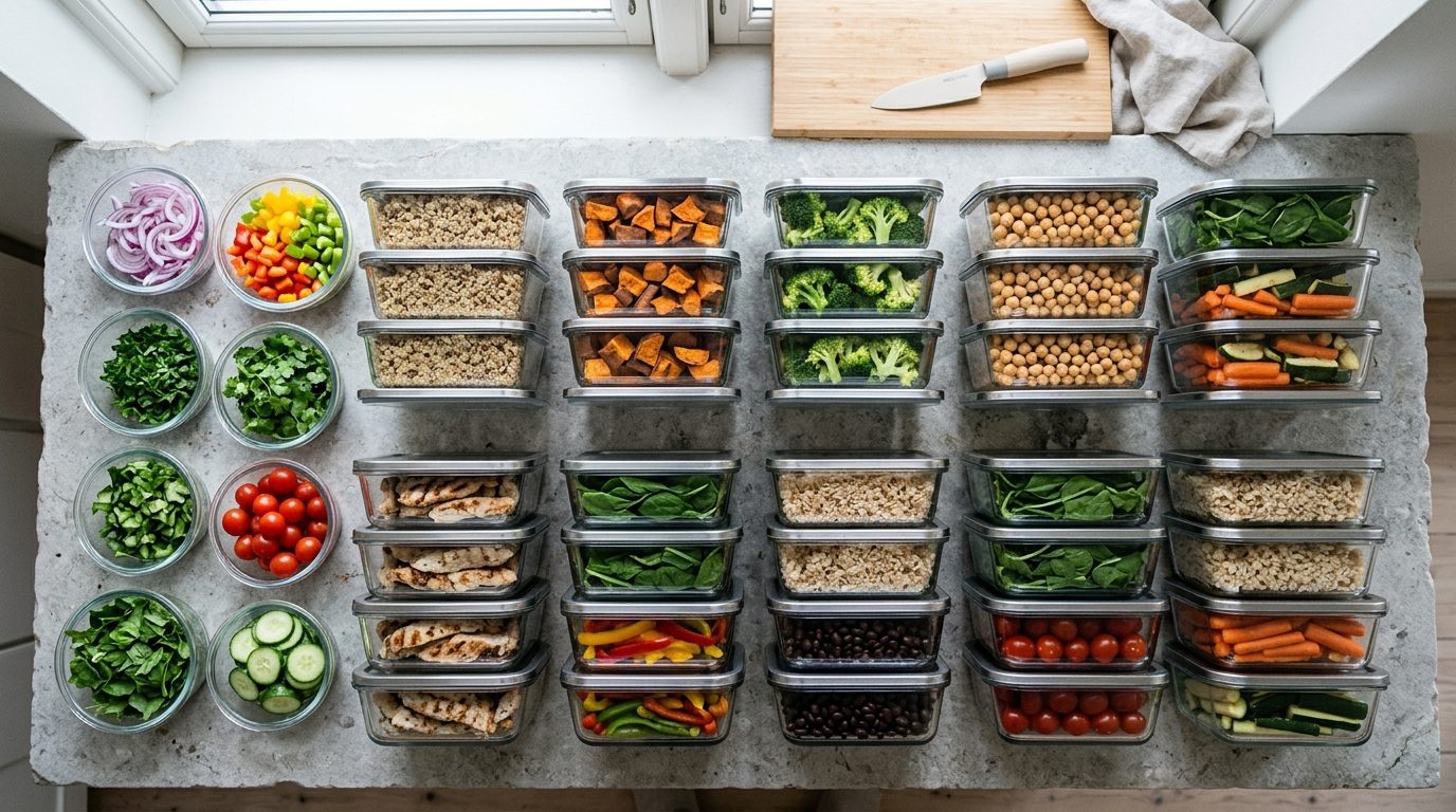 Illustrationsfoto til guiden: Madplan til meal prep: vælg retter, der kan laves på én dag og holde hele ugen