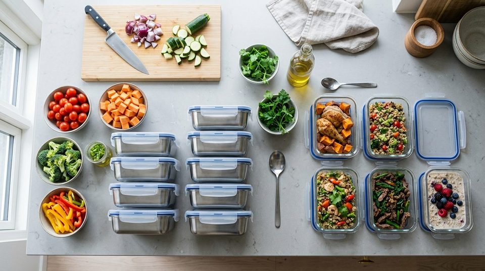 Illustrationsfoto til guiden: Meal prep for begyndere: sådan planlægger du din første madlavningsdag