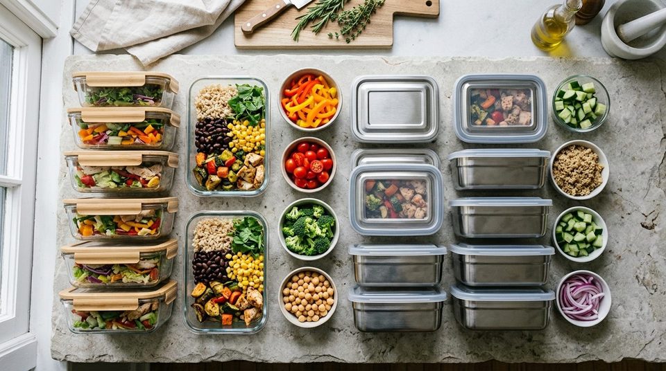 Illustrationsfoto til guiden: Madkasser til meal prep: glas, plast eller stål?